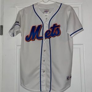 New York Mets Boy’s Carlos Beltran Vintage Baseball Jersey L